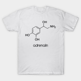 Adrenalin Chemical Molecule Formula T-Shirt